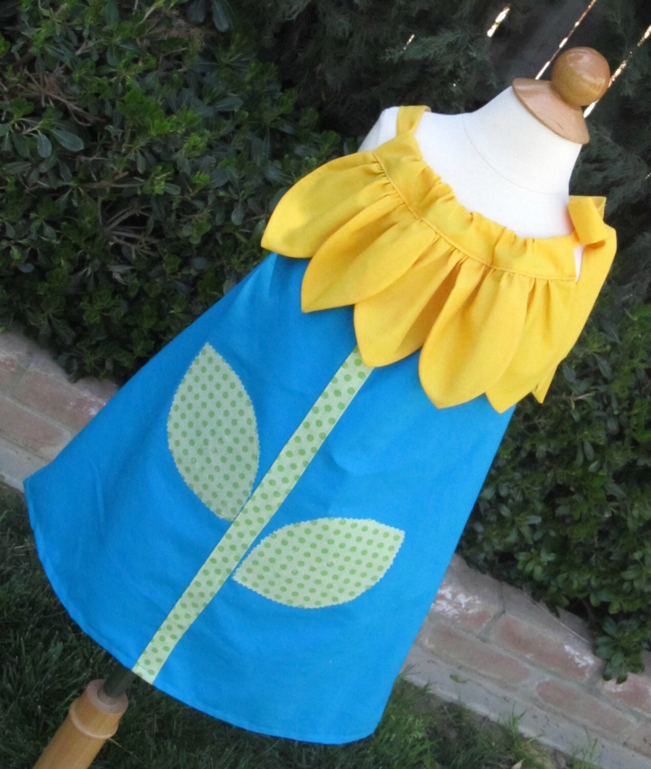 Girls Custom Sunflower Pillowcase Dress Baby by TootandPuddle