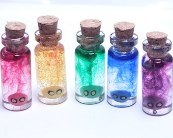 Mini Glow In The Dark Legend of Zelda Inspired Bottled Poe Soul Necklace