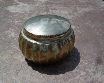 Beautiful Vintage Solid 925 Sterling Silver Hallmarked Trinket Box~ Great Find