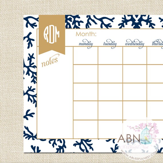 fill in calendars 2015