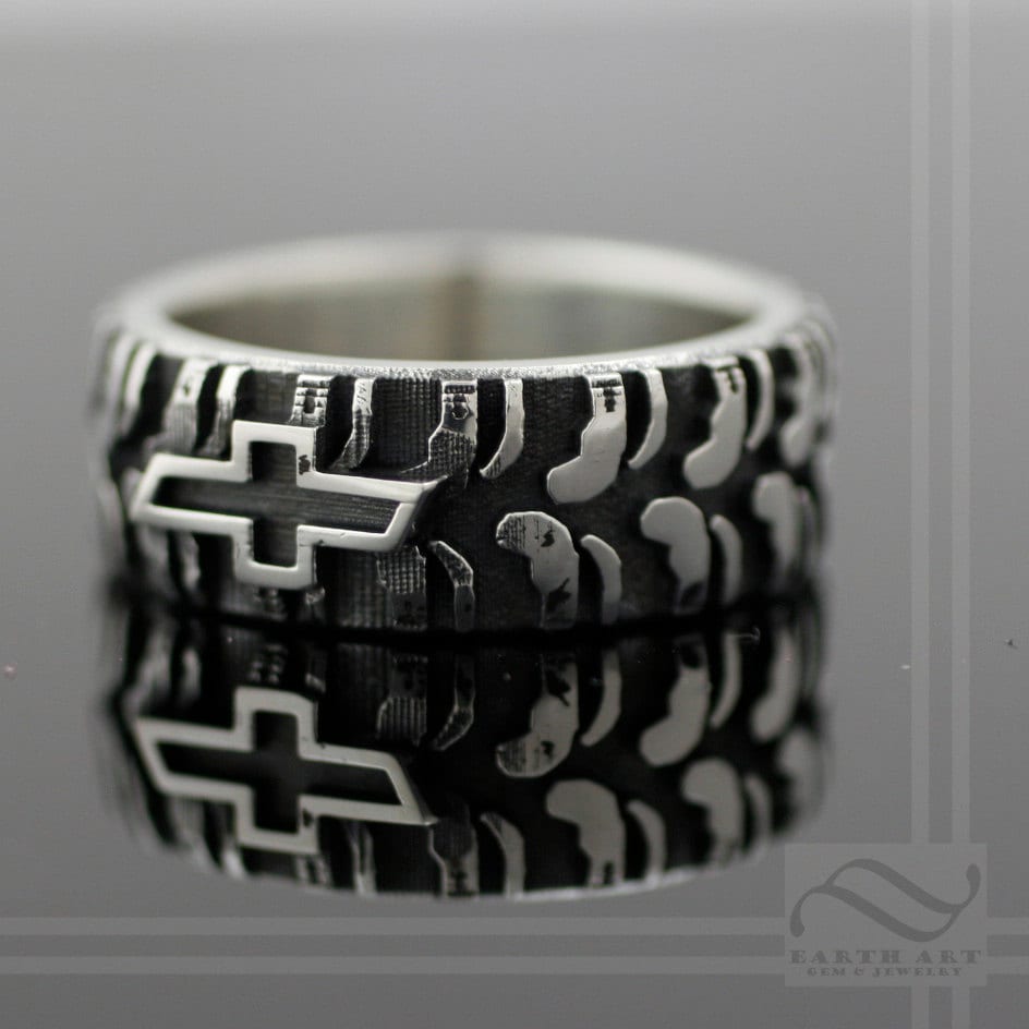 Mud Tire Ring Rings For Men Tire Rings Fashion Rings