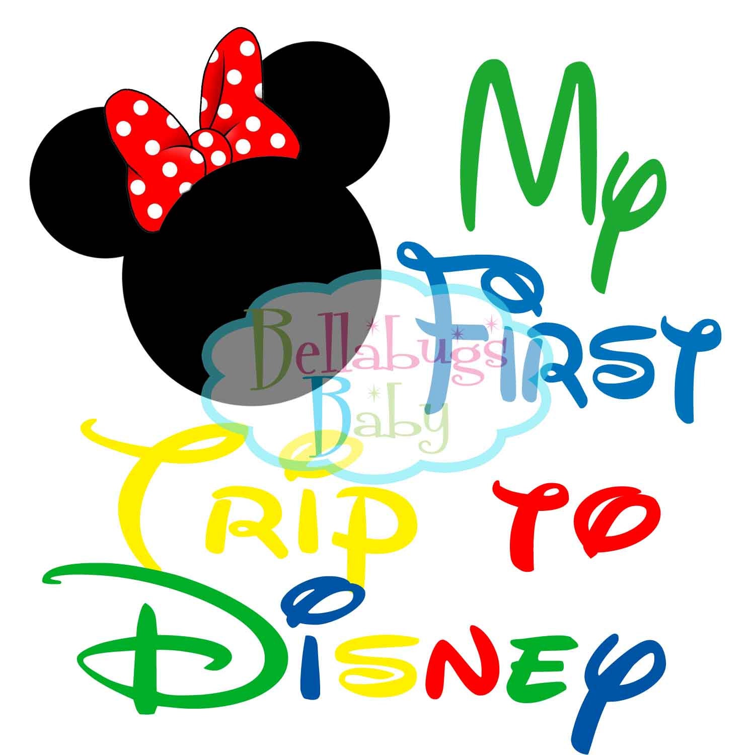 My First Trip to Disney INSTANT DOWNLOAD Digital Iron-On