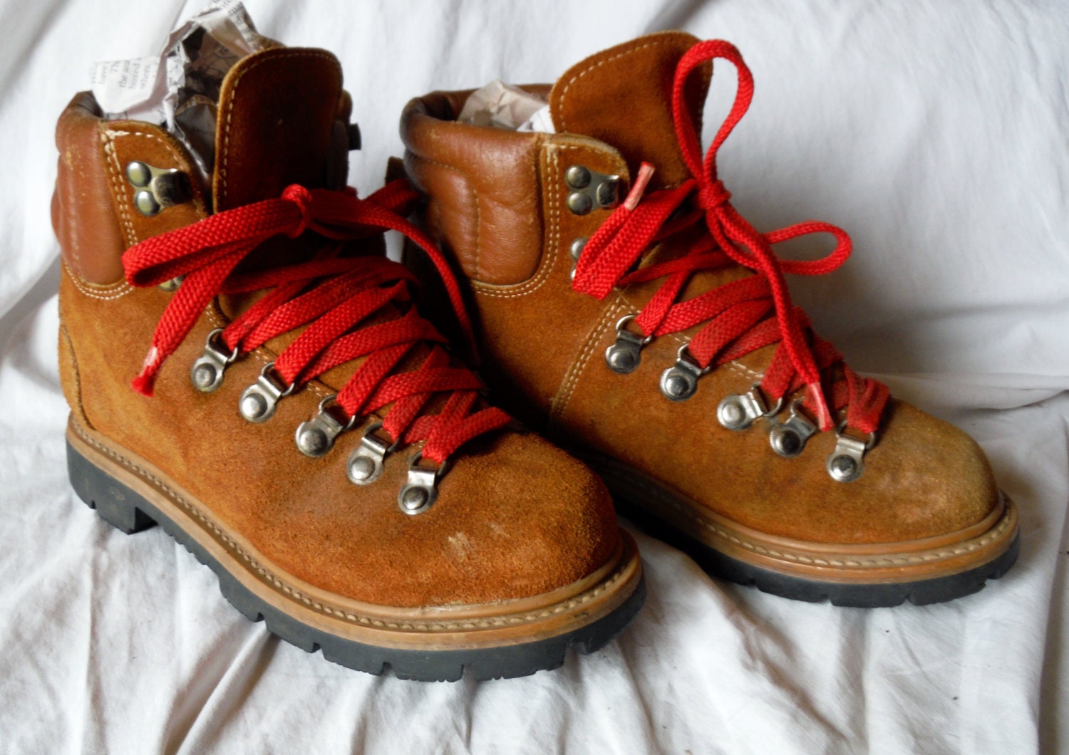 Vintage Womens SEARS Brown Ruff Leather Suede Lace Up Work Vintage Womens SEARS Brown Ruff Leather Suede Lace Up Work