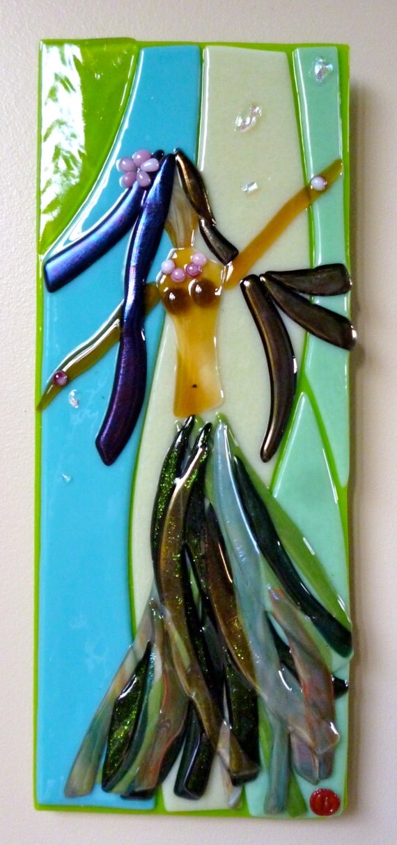 Hula Girl Wall Art Shelly Batha Hawaii Island Fused Glass