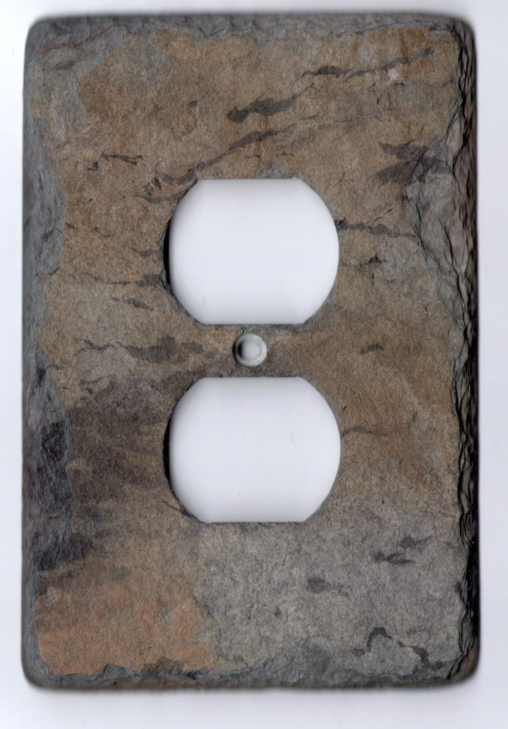 Upcycled Slate Outlet Cover Switch Plate Stone Switchplate