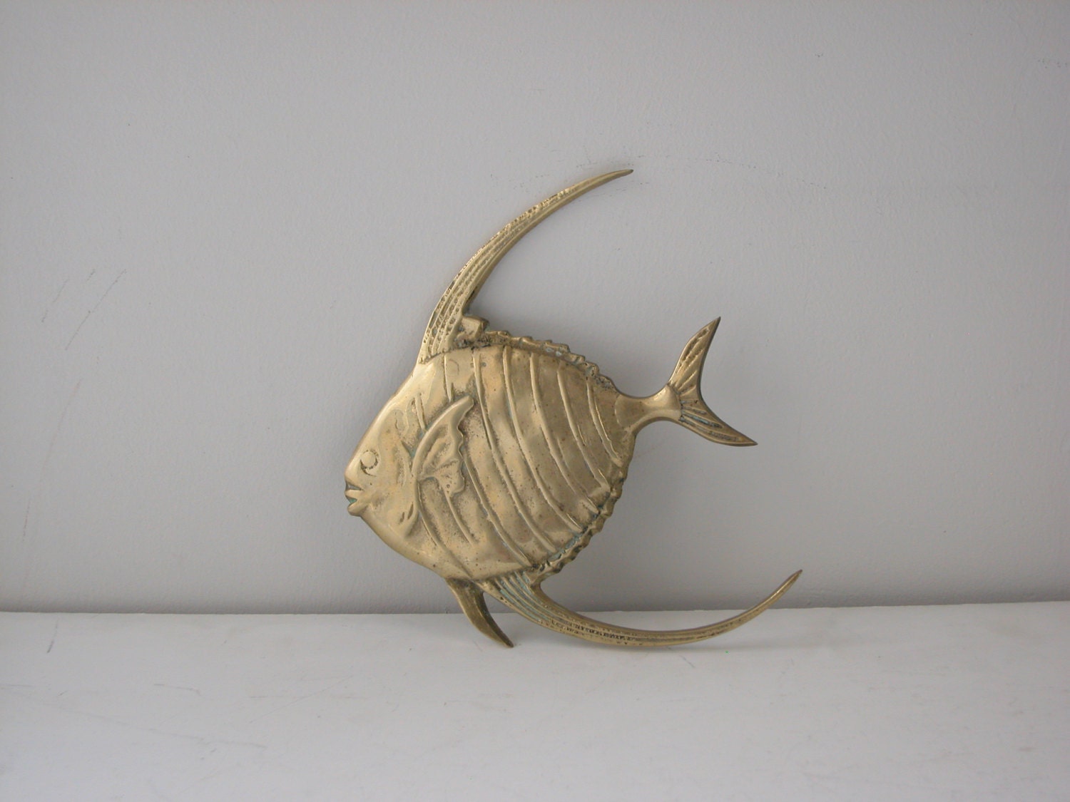 Vintage Brass Fish Wall Hanging by vandreyindustries on Etsy