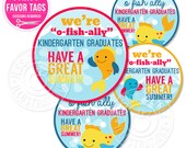 O-Fish-Ally Kindergarten Graduates Printable Tags - Cupake Toppers - Printable Fish Last Day of School Kintergarden, Kindergarten Graduation Il_170x135