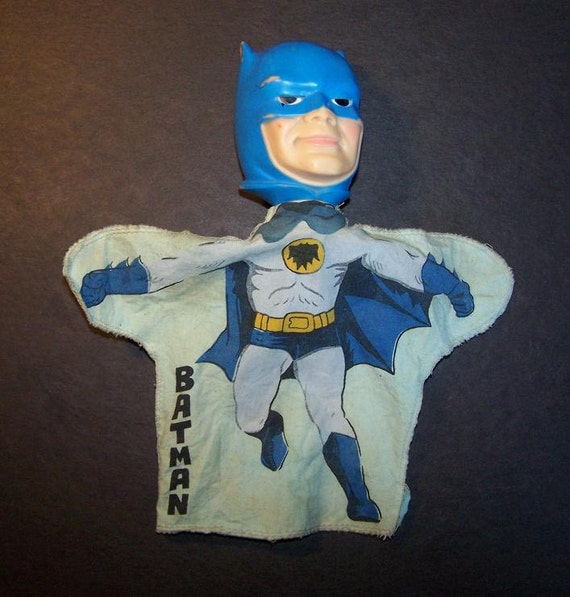 Batman Vintage Hand Puppet 1966 Ideal Toys by ChucksSpecialties