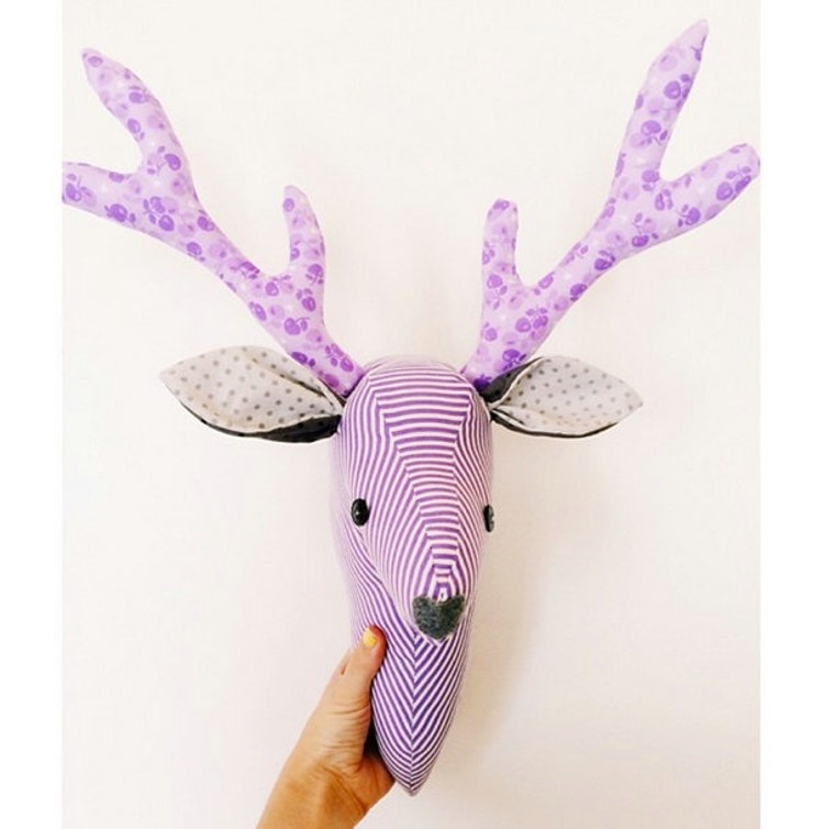 plush deer mount