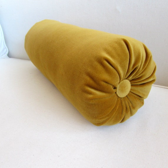 ANTIQUE GOLD decorative designer bolster pillow 6x14 6x16 6x18