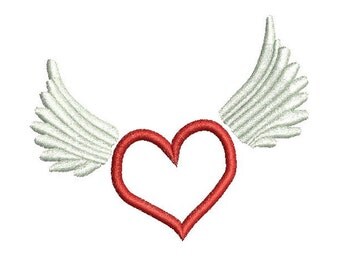 Valentines Day Heart Applique Design Digitized Embroidery Machine Design Pattern - Instant Download