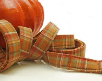 Pumpkin Pie Plaid Dog Leash
