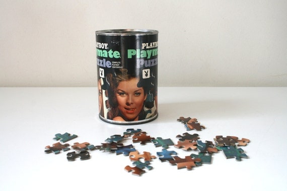 SALE 1967 Playboy Playmate Centerfold Puzzle By Boxofhollyhocks
