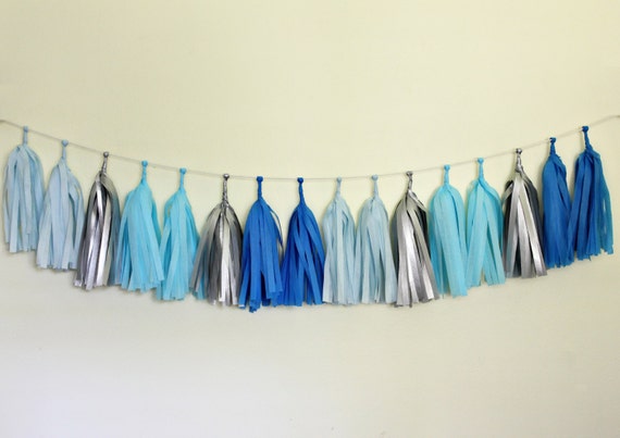 Tissue Tassel Garland Kit - Frosty Winter Il_570xn