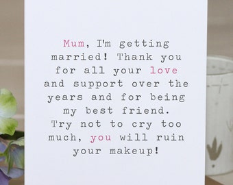 Mother of The Bride Card