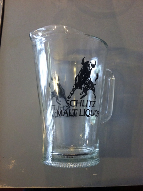 schlitz beer glass 1970s