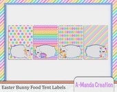 Easter Bunny Printable Folded Food Tent Labels Il_170x135