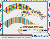 Kindergarten and Preschool Graduation Printable Cupcake Wrappers Il_170x135