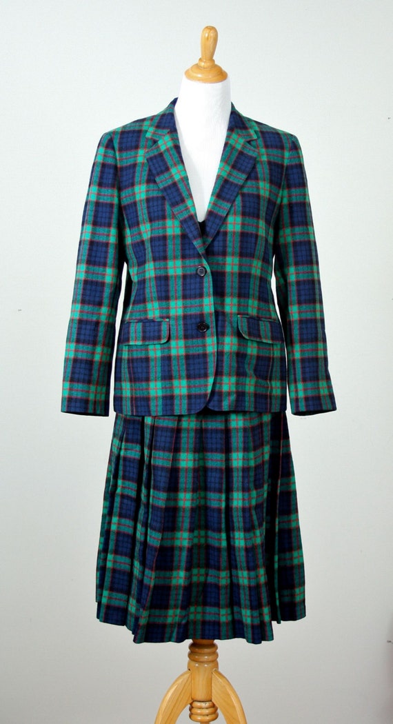 Women's Pendleton Suit Pendleton Plaid Wool Plaid by rubybubble