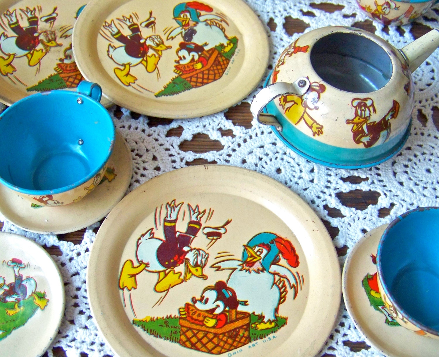 mouse tea set