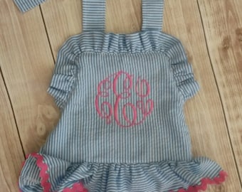 Children's Monogrammed Bathing Suit- infant through 6 years