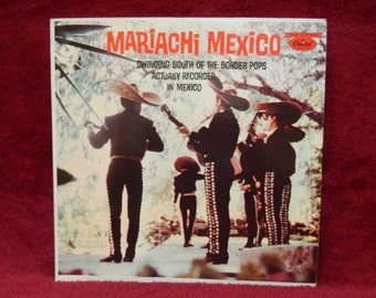 MARIACHI MEXICO - 1960s Vintage Vinyl Record Album