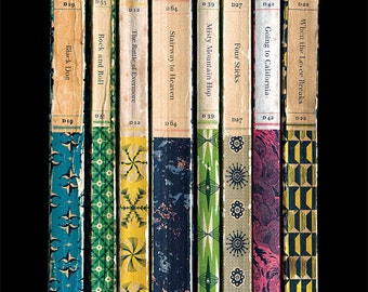 Led Zeppelin IV Album As Books Poster Print | Jimmy Page and Robert Plant Poster | Literary Print | Penguin Books