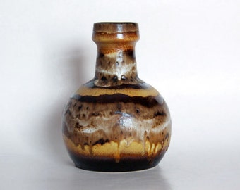 Vintage West German Brown Vase - Dumler Breiden