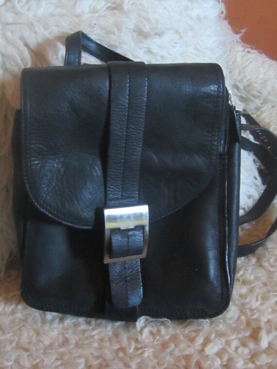 vintage black leather backpack by GREAT AMERICAN LEATHERWORKS