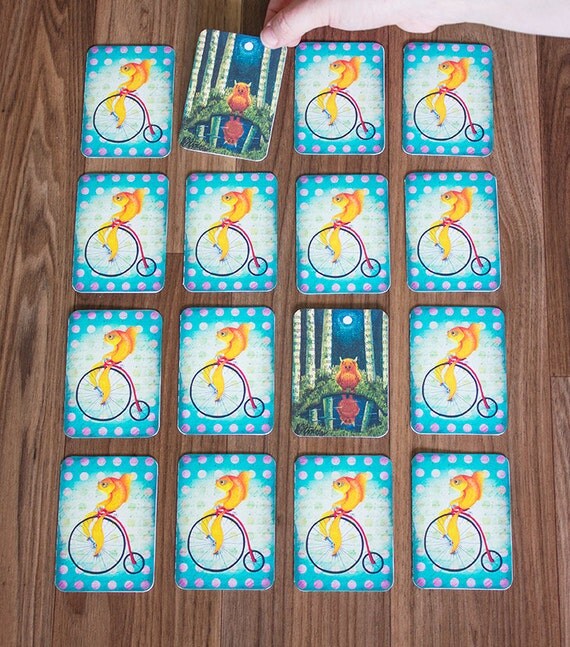 Memory Card Game Printable PDF Monsters and by IndikatDesigns