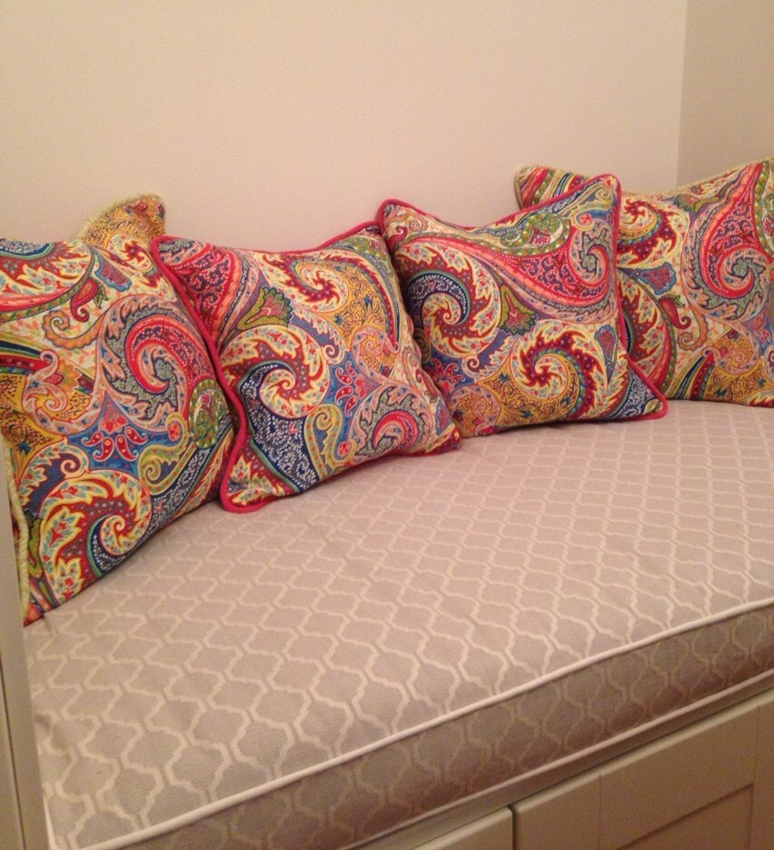 Bench Cushion Pillow Covers and Bolster Design your Own