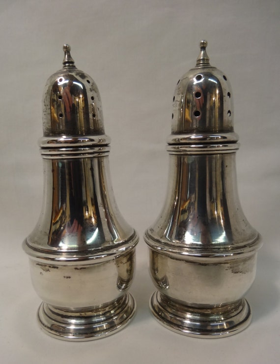 Vintage Lenox Solid Sterling Silver Salt & Pepper Shakers