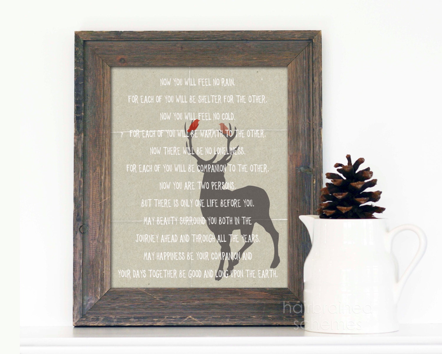 Apache Wedding Blessing Prayer Digital Art Print Love