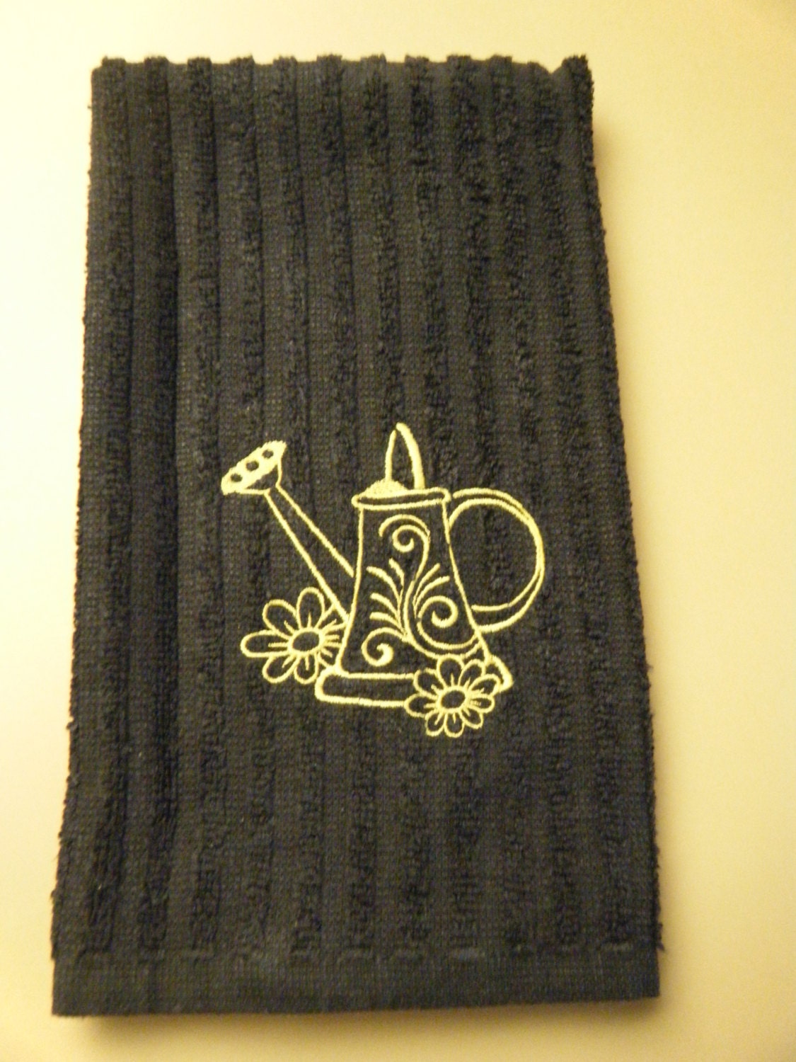 Embroidered Terry Cloth Kitchen Towel