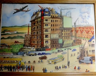 Original Rossignol Vintage French School double-sided poster