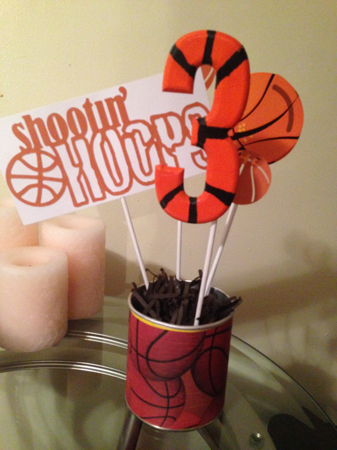Basketball Sports Birthday Centerpiece Decorations