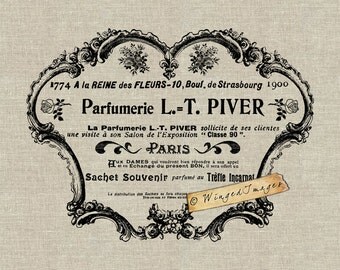 Vintage French Wine Label Instant Download Digital Image No.27