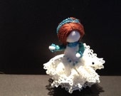 Handmade Tooth Fairy Finger Puppet Doll with Lost Tooth Pouch