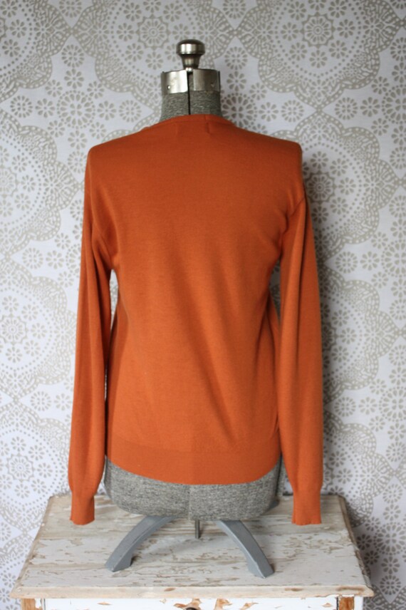 burnt orange sweater for men