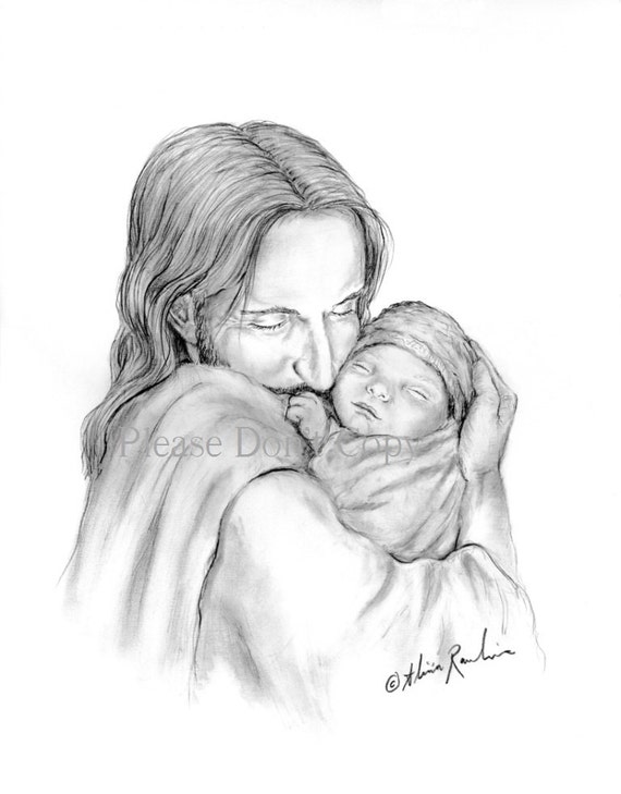 clipart of jesus holding baby - photo #11