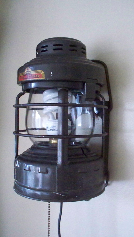 Antique Drop Leaf Table >> Antique Embury Luck-E-Lite Railroad Lantern Lamp Converted To Antique Drop Leaf Table >> Antique Embury Luck-E-Lite Railroad Lantern Lamp Converted To