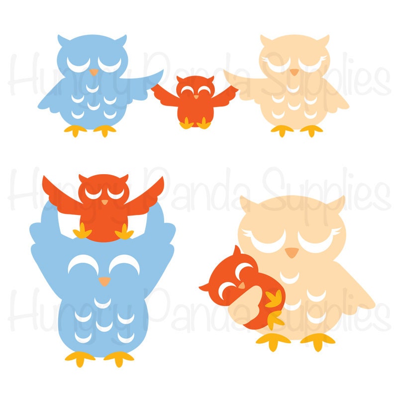 Download Owl Family SVG Cutting Files SVG file SVG cut owl cutting