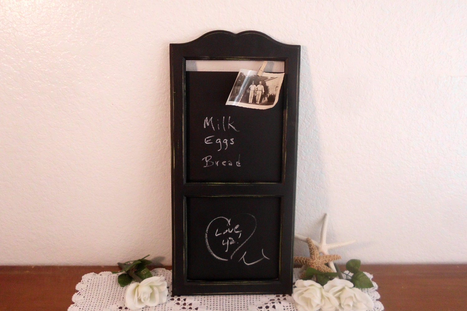 kitchen chalkboard wall organizer