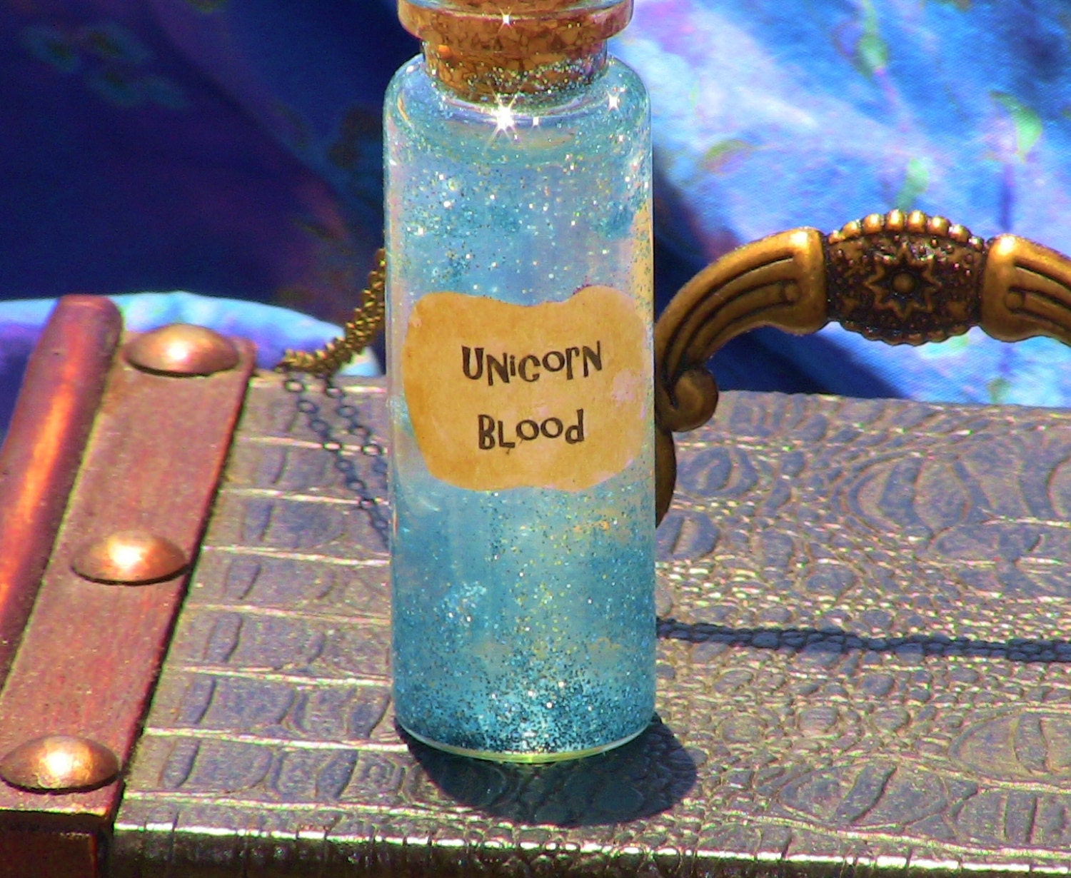 harry potter unicorn blood bottle charm by gyspytreasurebox