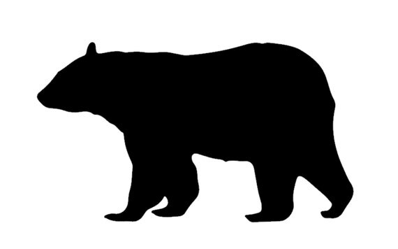 Items similar to Black Bear Vinyl Car Decal on Etsy