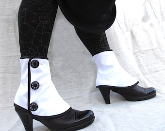 SALE Low spats waterproof with buttons victorian steampunk Gaiters bootcover