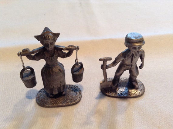 tiny pewter figurines