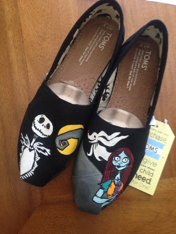Items similar to The Nightmare Before Christmas Toms Shoes on Etsy