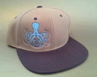 Bassnectar Octopus Snapback Hat made to order flat brim FREE SHIPPING