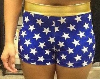 Wonder Woman spandex running shorts